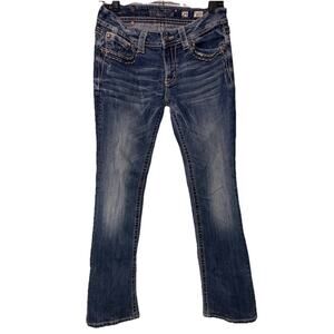 Miss Me Dark Wash Blue Flare Jeans